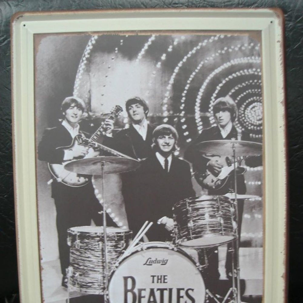 New Beatles Metal Sign